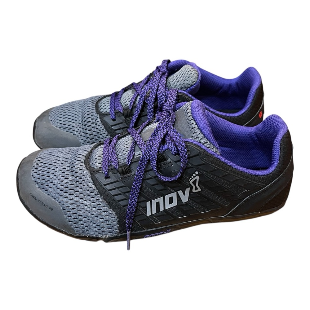 Inov-8 Bare XF Sneakers Training Shoes Black Purple Shoes Ropetec Minimal 210 V2 - Picture 3 of 14